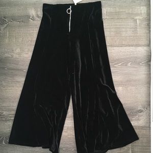 Velvet culottes